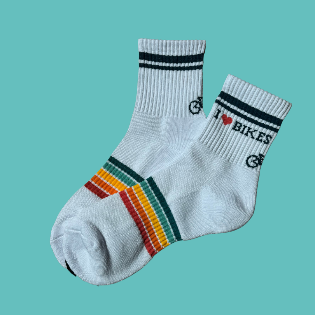 I ♥ BIKES socks