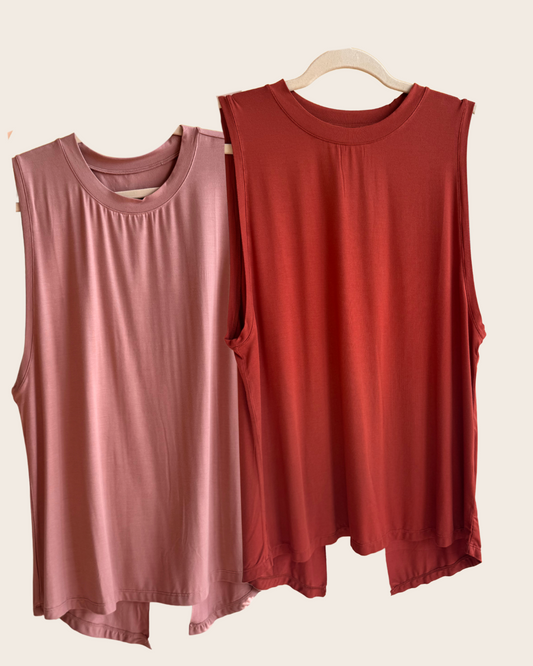 Recess Open/Tie Back Tank